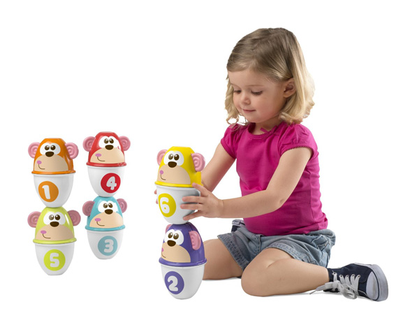 Chicco Dečji set za kuglanje - Majmunčići 00005228000000 - dodatni pogled