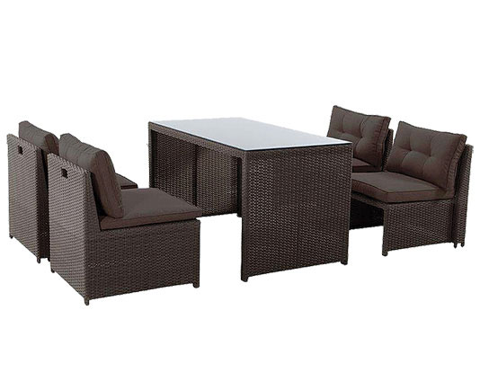 Baštenska Garnitura Naples - 4 Fotelje i Sto - dodatni pogled