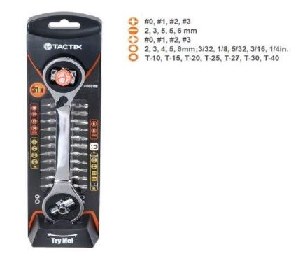Multifunkcionalni ključ sa dodacima Tactix 900118 038619 - dodatni pogled
