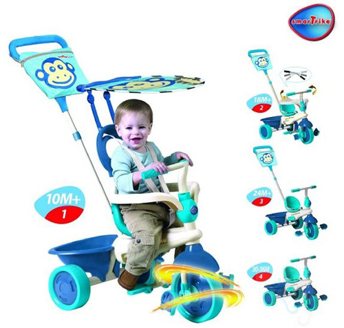 Smart Trike Dečiji tricikl 4u1 Safari Monkey 1450400 - dodatni pogled