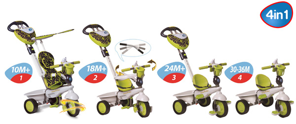 Smart Trike Dečiji tricikl 4u1 DreamTeam gold 1599900 - dodatni pogled