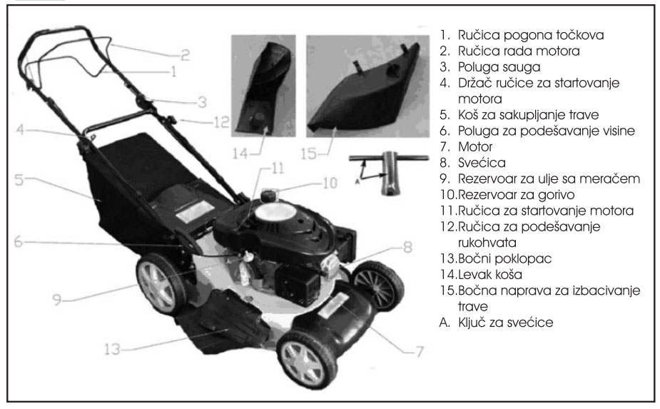 Samohodna motorna kosačica za travu WBM450S 78545090 - dodatni pogled