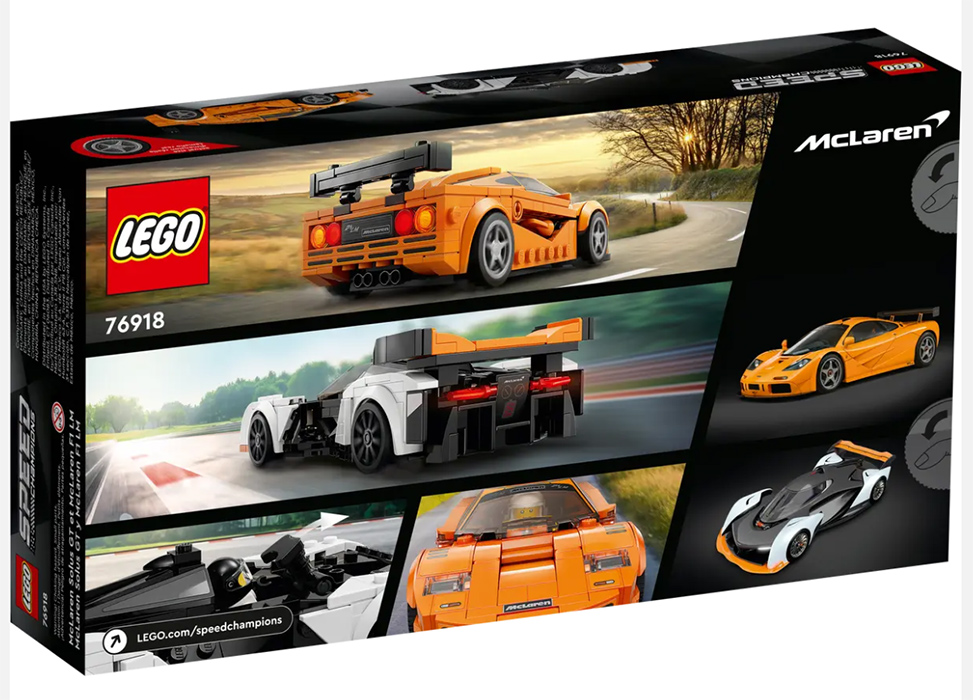 LEGO® Speed Champions Kocke Automobili McLaren Solus GT i McLaren F1 LM 76918 - dodatni pogled
