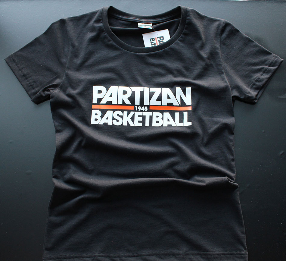 Partizan 1945 Basketball Ženska Majica Crna L - dodatni pogled