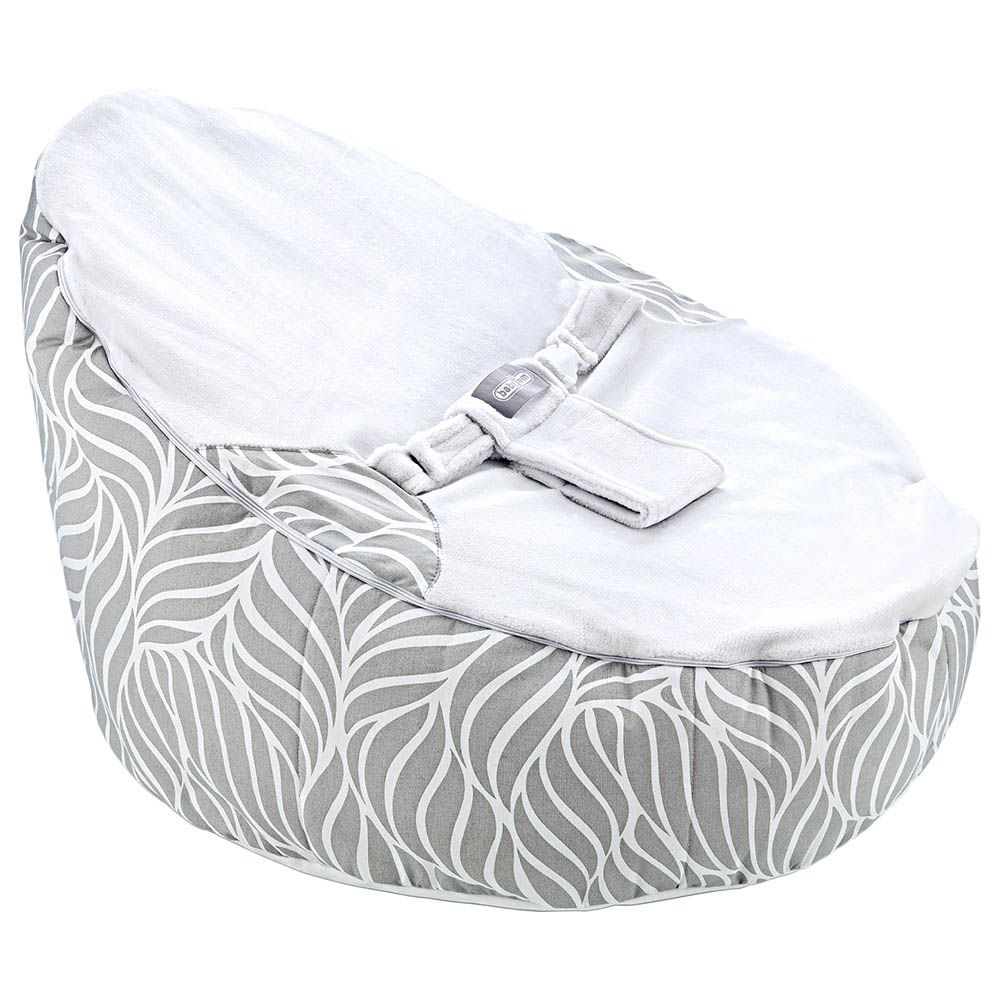 BabyJem Ležaljka lazy bag za bebe -  fotelja za decu Bean Bed Fluffy grey 93480 - dodatni pogled