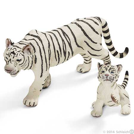 Schleich Divlje Životinje - Beli tigar, mladunče 14732 - dodatni pogled