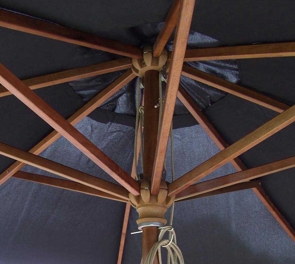 Suncobran - Parasol 3m Sa Drvenim Nosačima od Eukaliptusa 15-171000 - dodatni pogled