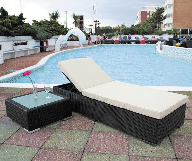 Ležaljka od PE Ratana Marbella - dodatni pogled