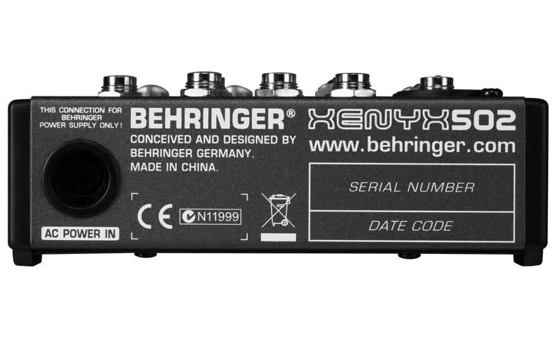 Behringer Xenyx 502 - Mikseta - dodatni pogled