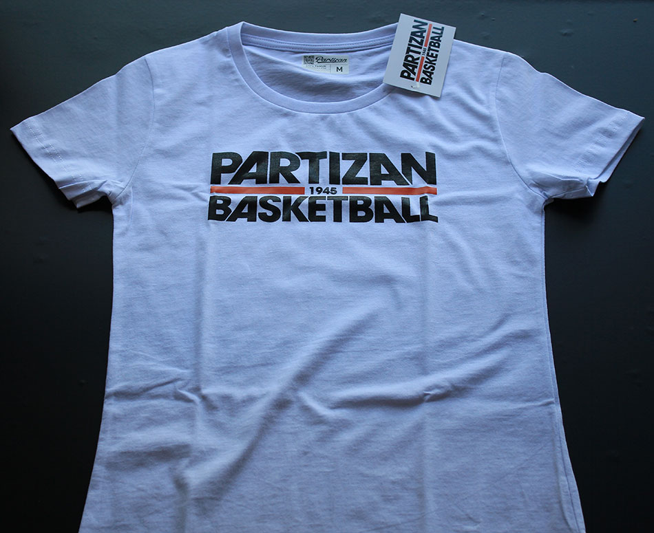 Partizan 1945 Basketball Ženska Majica Bela XXL - dodatni pogled