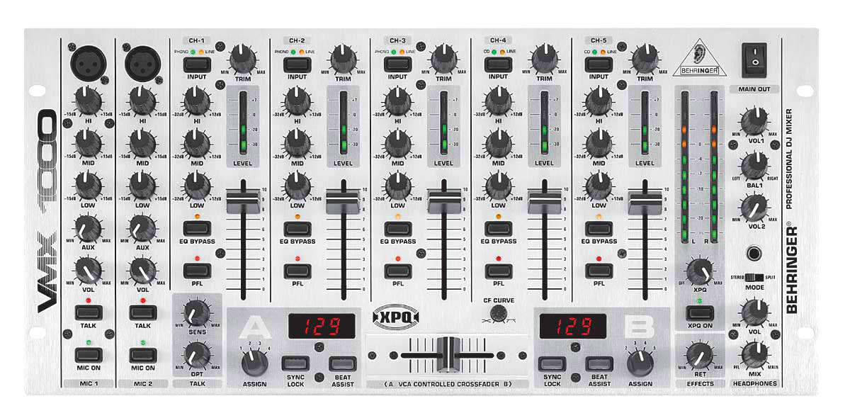 Behringer PRO MIXER VMX1000 - DJ mikseta - dodatni pogled