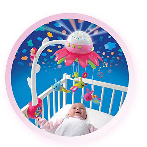 Smoby Cotoons Muzička vrteška za krevetac Flower pink SM211374 - dodatni pogled