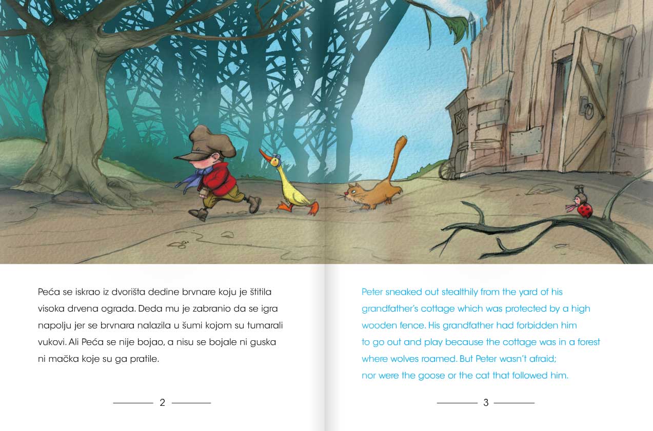 Peća i vuk - Ruska bajka - dodatni pogled