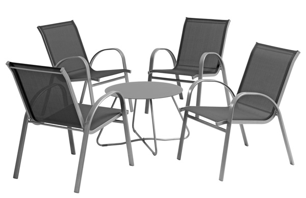 Baštenska garnitura Grix stočić i četiri stolice - dodatni pogled