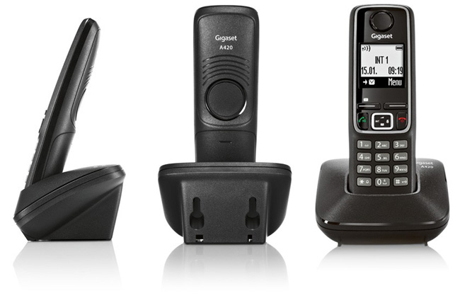 Bežični fiksni telefon Gigaset A420 Black - dodatni pogled