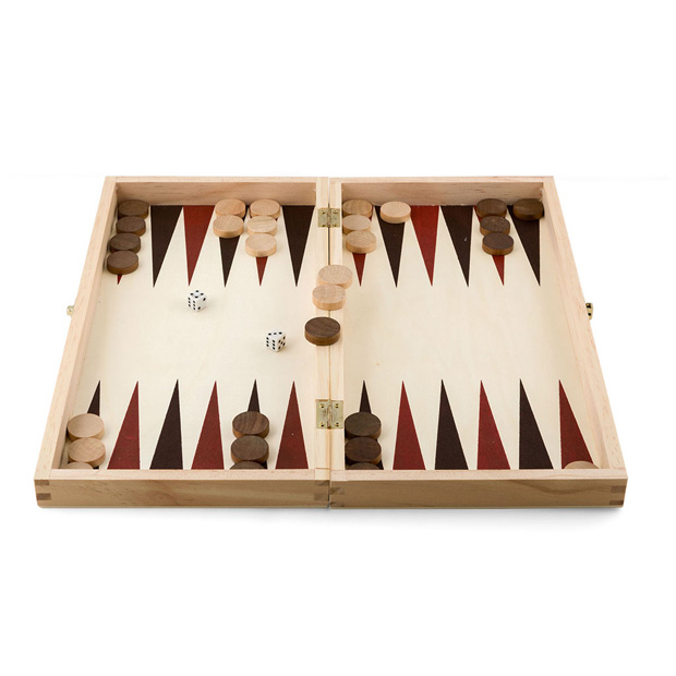 Drveni set igara 3u1 Šah Backgammon Dame Pino Toys 8309 - dodatni pogled