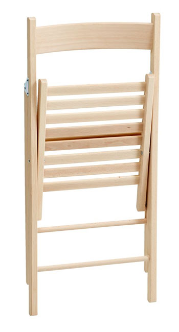 Četiri drvene sklopive trpezarijske stolice Bondo - dodatni pogled