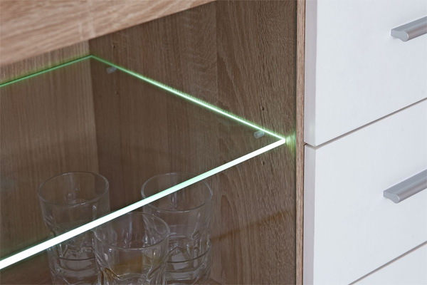 Komoda Typhoon hrast/bela - dodatni pogled