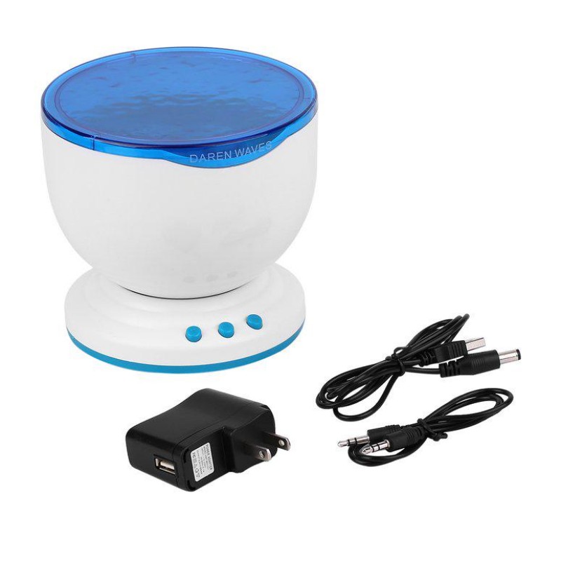 Stona lampa sa projektorom i zvučnikom Electronics Ocean Daren Waves - dodatni pogled