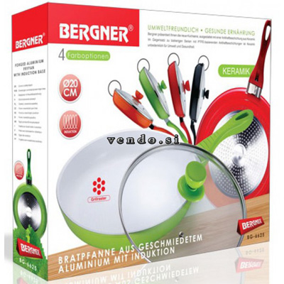 Bergner Keramički tiganj s poklopcem 20cm Colorant green BG-6625-G - dodatni pogled
