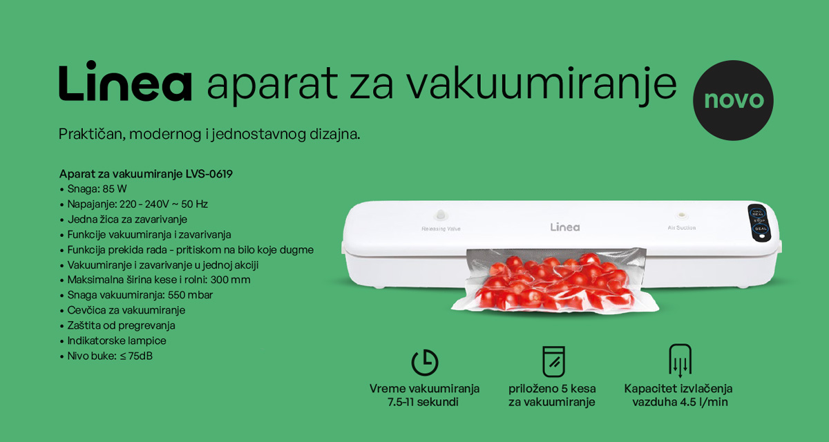 Aparat za vakumiranje Linea LVS-0619 85 W - dodatni pogled