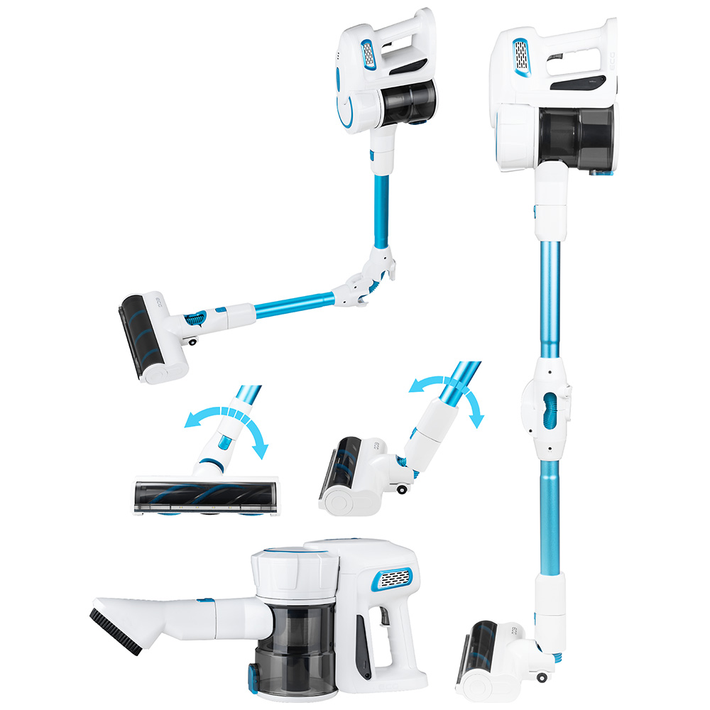 Ciklonski štapni usisivač sa HEPA filterom 2u1 ECG VT 5220 Flex Clean - dodatni pogled