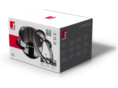 Bergner Šerpa sa poklopcem 3.5l Xena red BG-9827-RD - dodatni pogled