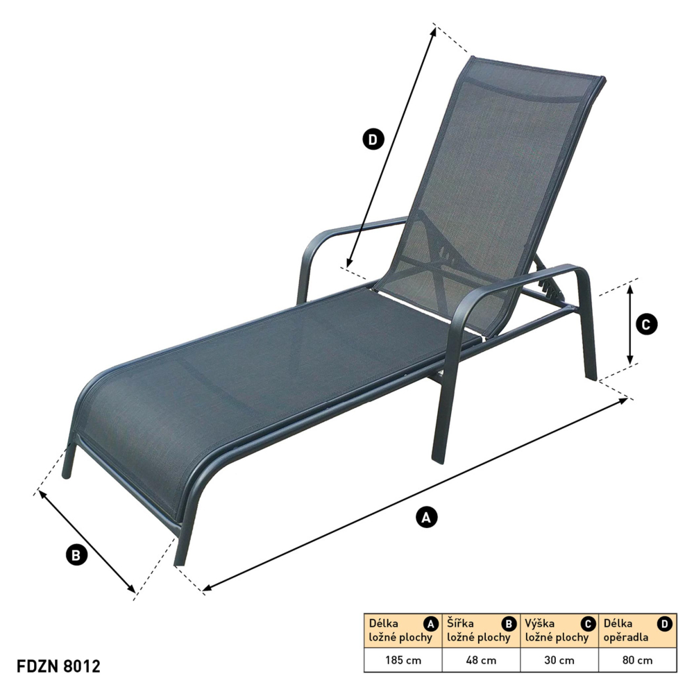 Baštenska ležaljka Fieldmann FDZN 8012 - dodatni pogled