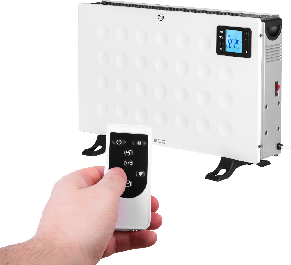 Konvektorska grejalica ECG TK 2080 DR White - dodatni pogled