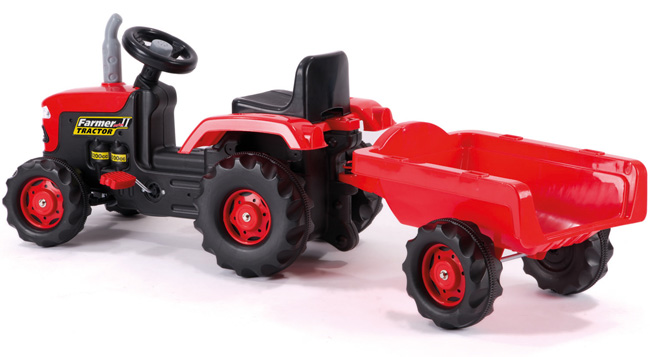 Dolu Traktor sa prikolicom na pedale Zeleni 080530 - dodatni pogled