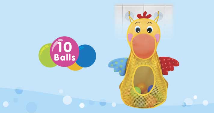 KsKids Igračka za kupanje Gladni pelikan i loptice KA10692 - dodatni pogled