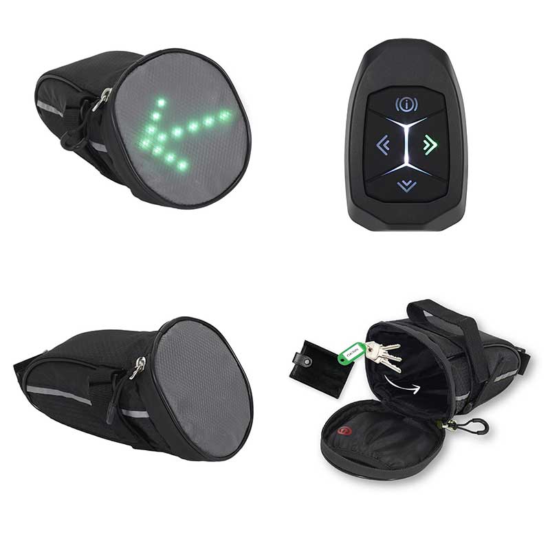 Torbica sa bicikl sa LED svetlom na daljinski - dodatni pogled