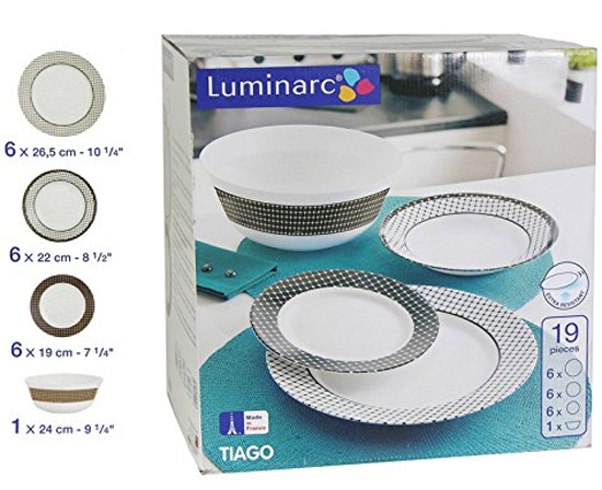 Servis za ručavanje Luminarc Tiago J7857 19 delova 115142 - dodatni pogled