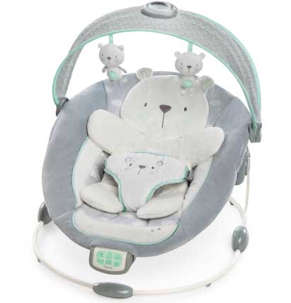Ingenuity Bebi ležaljka sa melodijama, vibracijom i osvetljenjem Twinkle Teddy Bear - dodatni pogled