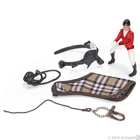 Schleich Domaće životinje - Set za jahanje - oprema i  džokej 42056 - dodatni pogled