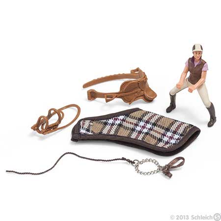 Schleich Domaće životinje - Set za jahanje - oprema i jahačica 42057 - dodatni pogled
