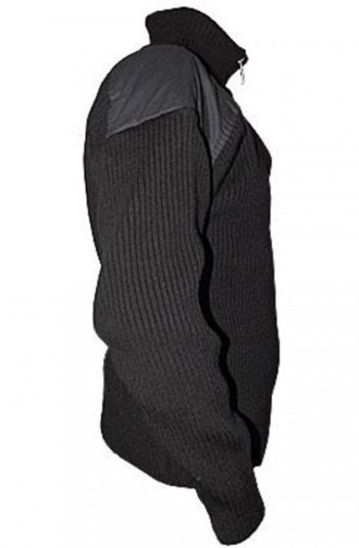 Crni zimski džemper Military Veličina XL - dodatni pogled