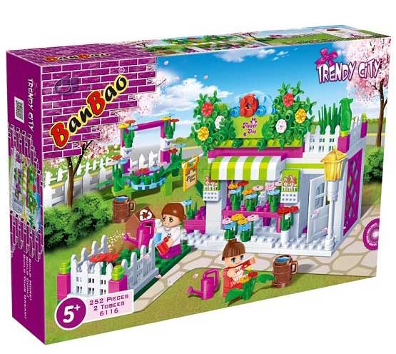 BanBao Trendy City kocke Prodavnica cveća 6116 - dodatni pogled