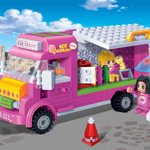 BanBao Trendy City kocke Kamion sa sladoledom 6117 - dodatni pogled