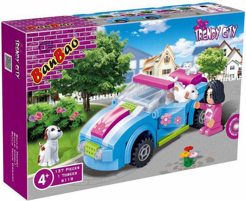 BanBao Trendy City kocke Auto kabriolet 6119 - dodatni pogled