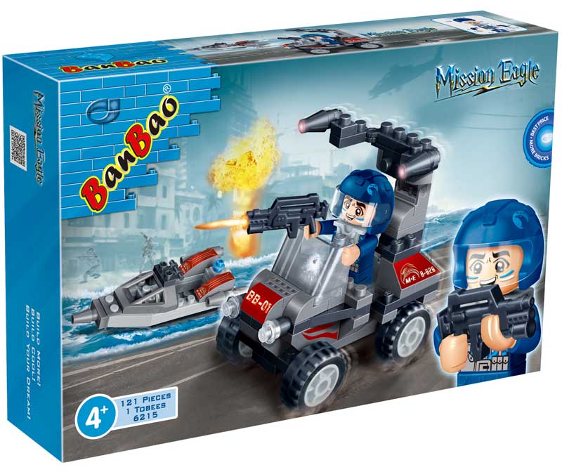 BanBao Mission Eagle kocke Auto za specijalne jedinice 6215 - dodatni pogled