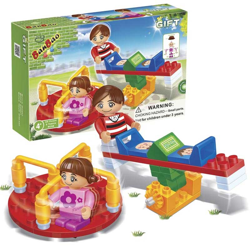 BanBao Gift kockice Klackalica i vrteška 8038 - dodatni pogled