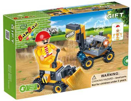 BanBao Gift kockice Buldožer 8046 - dodatni pogled