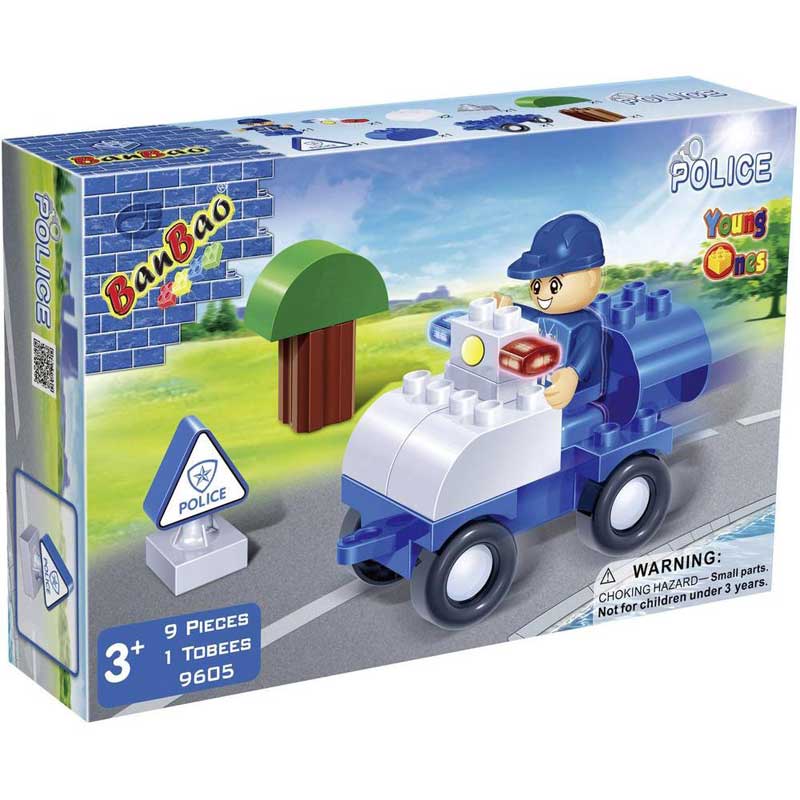 BanBao kocke Policijski auto 9605 - dodatni pogled