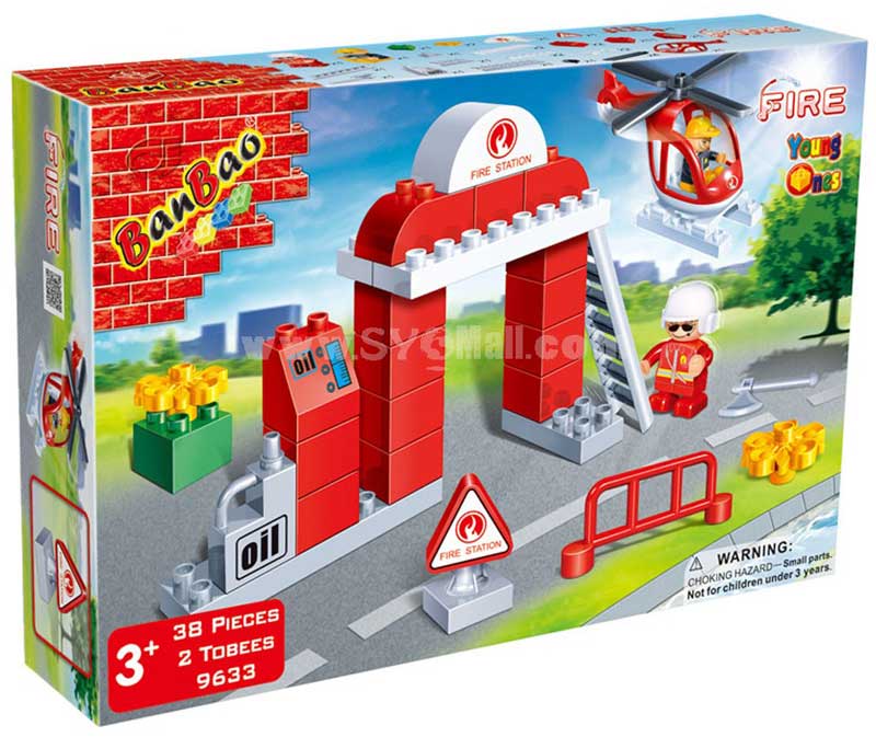 BanBao Fire kocke Vatrogasna brigada 9633 - dodatni pogled