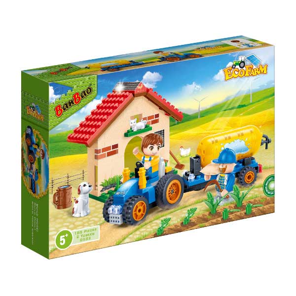 BanBao EcoFarm kocke Traktor sa cisternom 8582 - dodatni pogled