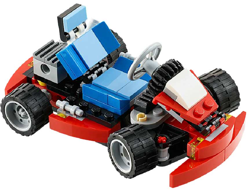 LEGO® Creator kocke 3u1 Crveni go-kart auto LE31030 - dodatni pogled