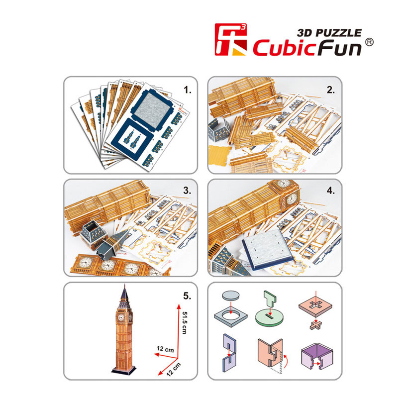 Big Ben Maketa 3D Puzzle - dodatni pogled