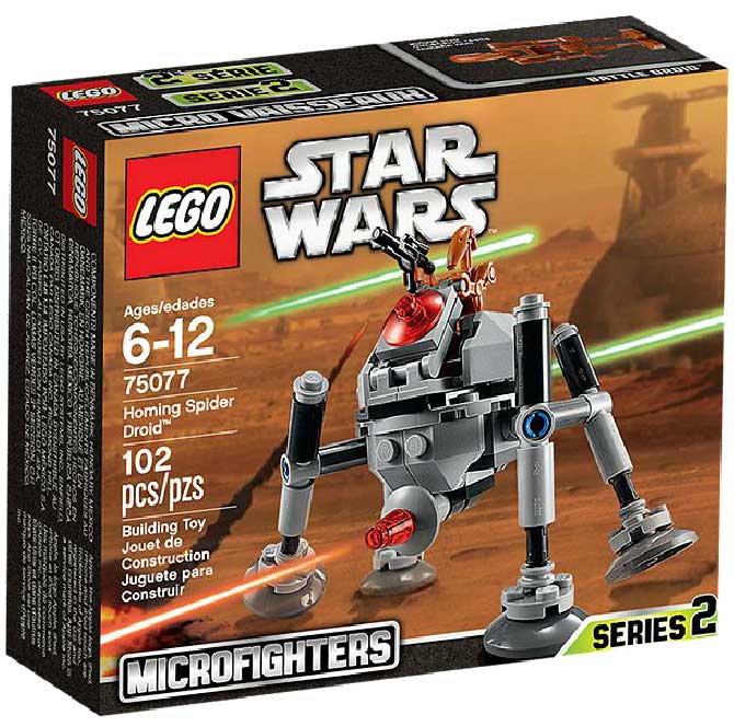 LEGO® STAR WARS™ kocke Homing Spider Droid LE75077 - dodatni pogled