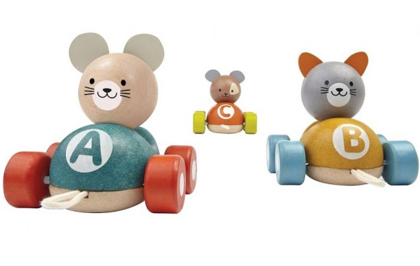 Plan Toys Drveni Set drvenih autića na povlačenje 5676 - dodatni pogled